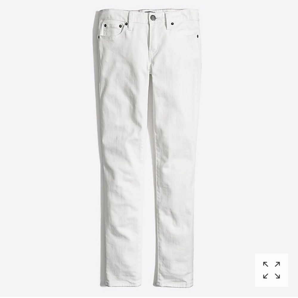 J. CREW white skinny jeans